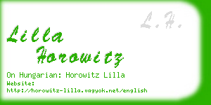 lilla horowitz business card